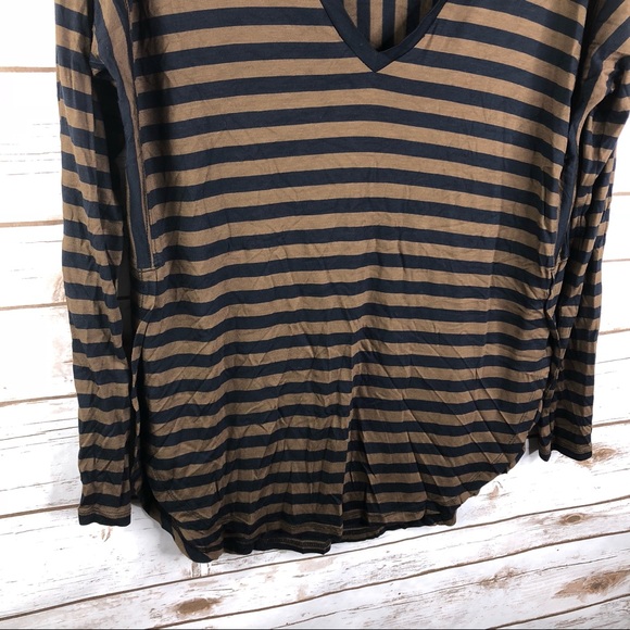 Madewell Anthem stripe oversized split sides top - Picture 5 of 8